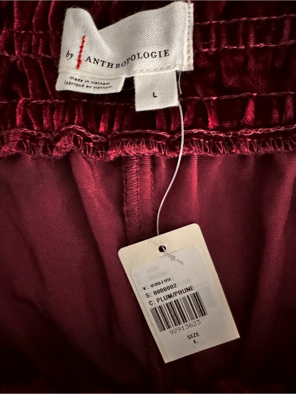 Anthropologie Somerset Pants Plum Velvet
Wide Leg Large NWT - Picture 8 of 10